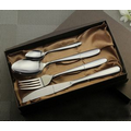 Gift Box 4 pcs Dinnerware Fork/Knife/Spoons Tableware Kits